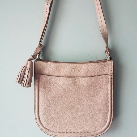 Kate Spade Orchard Street Hemsley Pink and Cream Crossbody Bag with Tassel - Picture 1 of 9